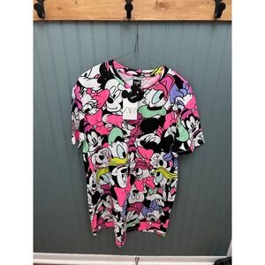 Zara Disney Mickey‎ Mouse & Friends Graphic T-Shirt Dress Women's Medium NWT